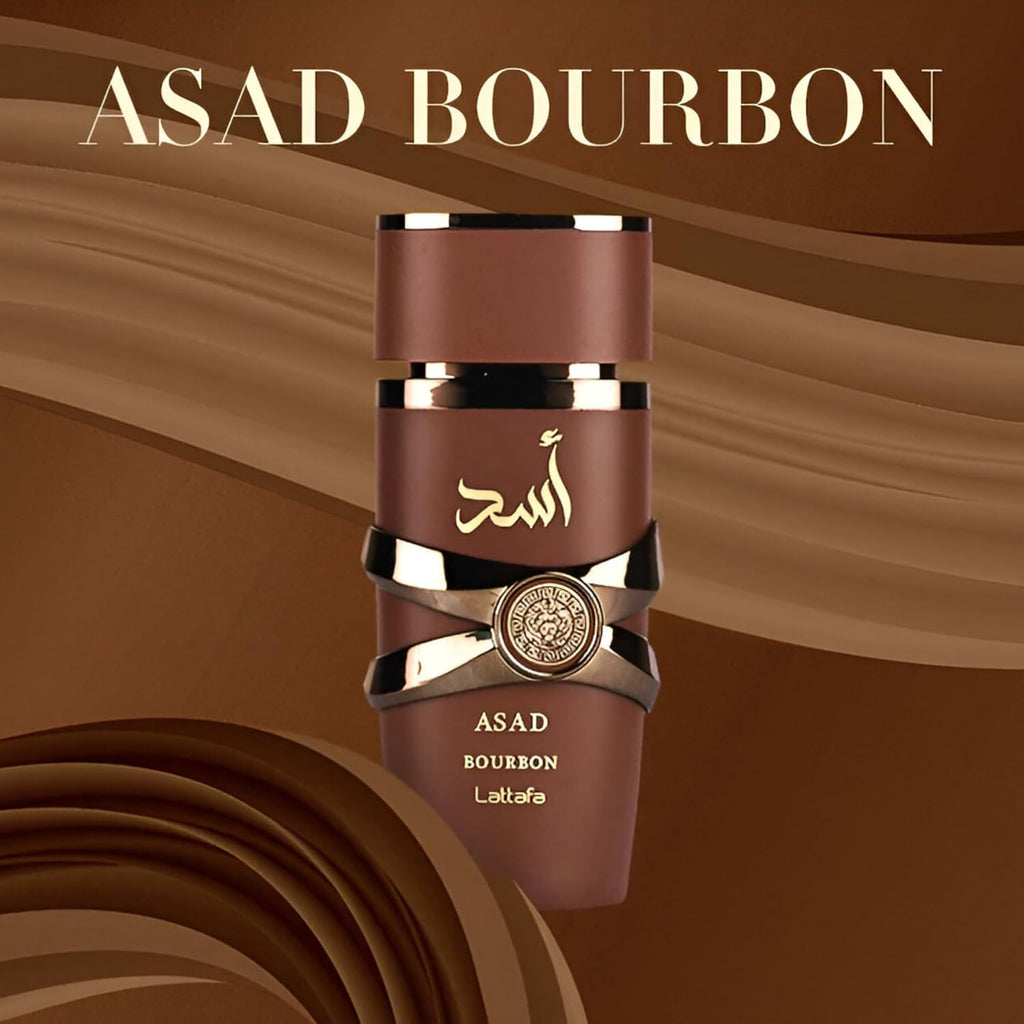 Asad Bourbon for Men- Eau de Parfum Spray, 3.4 Ounce / 100 ml