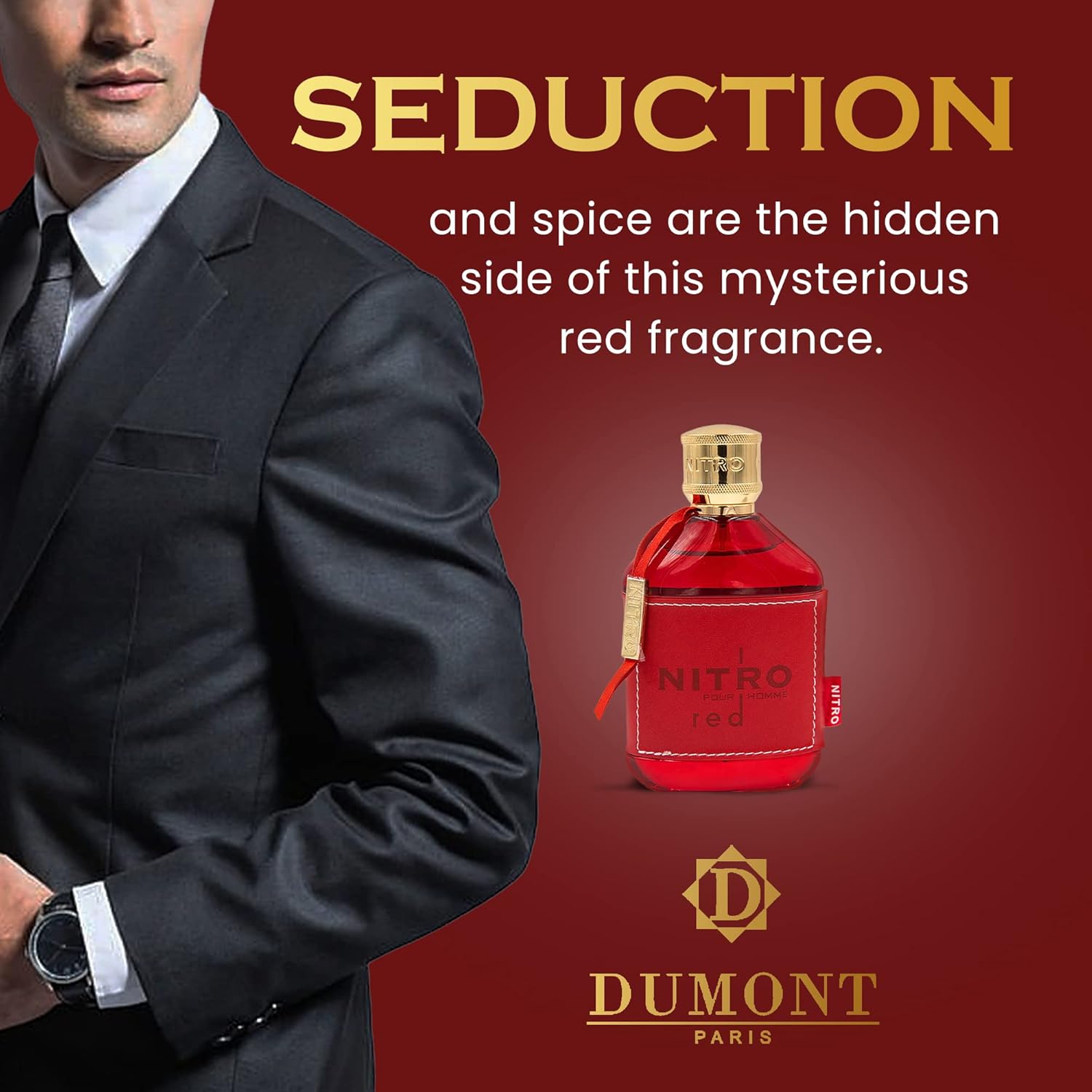 NITRO RED - 3.4oz - Eau De Parfum - Luxury Perfume for Men