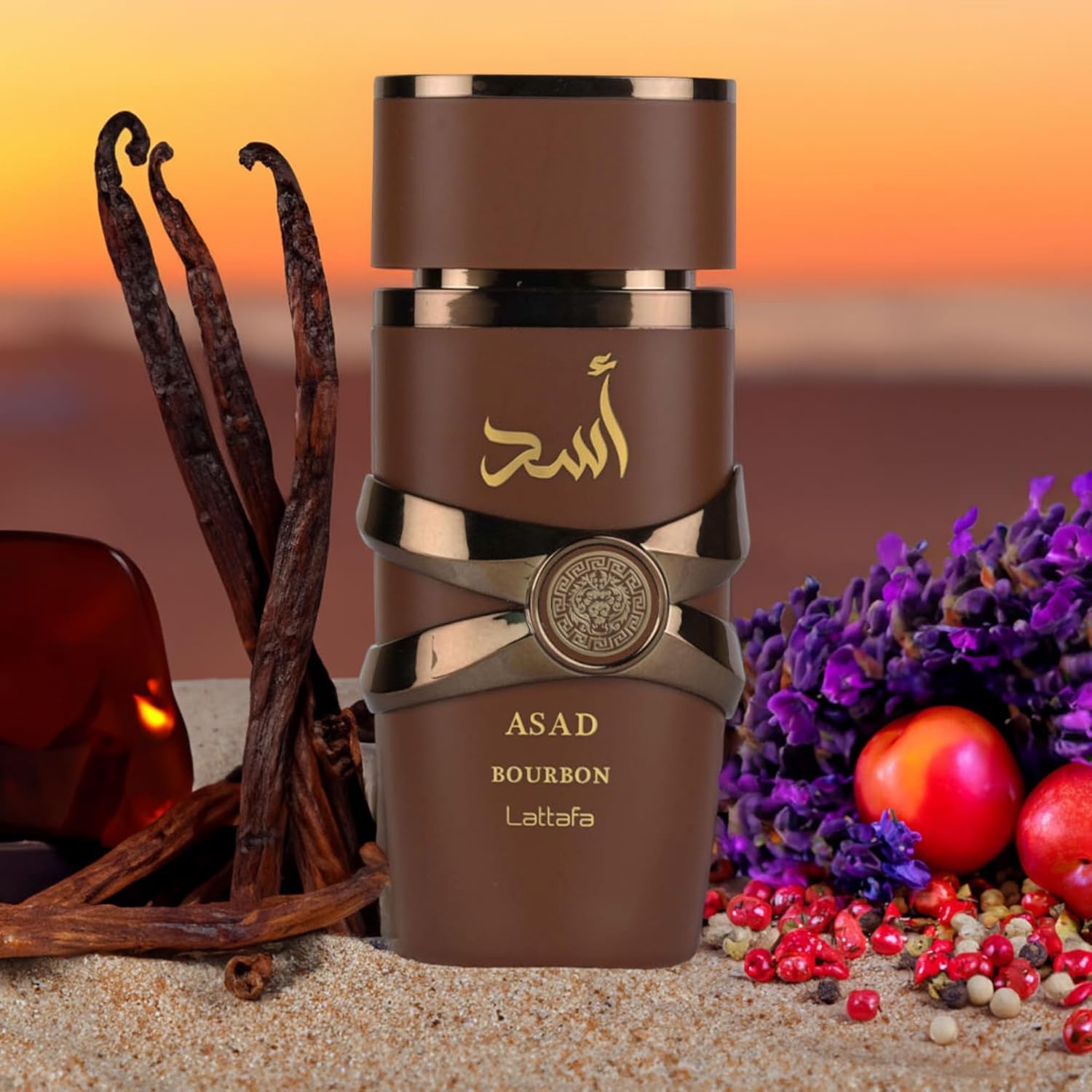 Asad Bourbon for Men- Eau de Parfum Spray, 3.4 Ounce / 100 ml