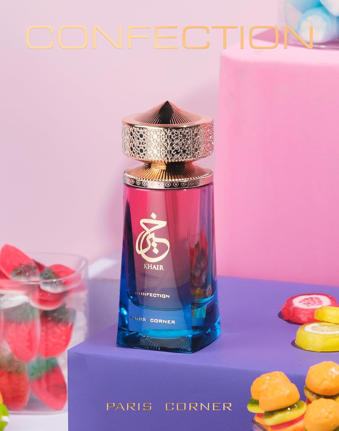 Paris Corner | Khair Confection EDP 3.4 Fl Oz | Sweet Candy Scent Perfume for Women