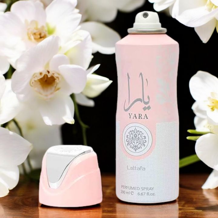 Pack of 3 Lattafa Yara Perfumed Deodorant Spray for Women, 6.67 Ounce