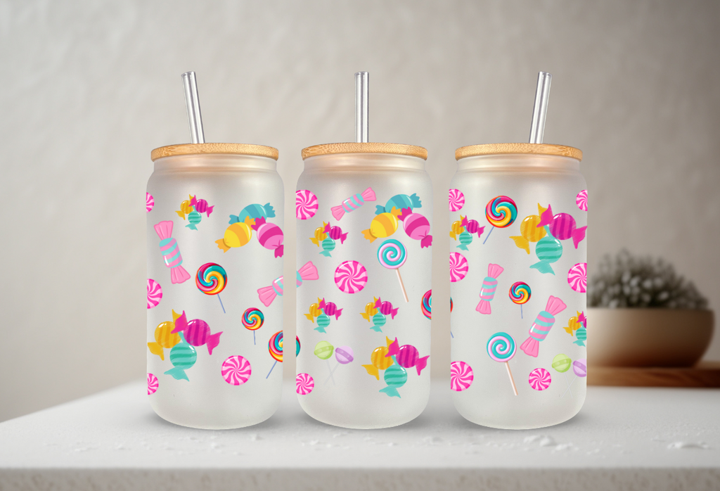 Candies Frosted Glass 16oz