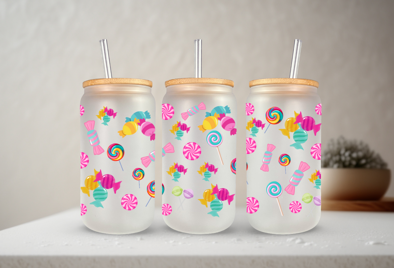 Candies Frosted Glass 16oz