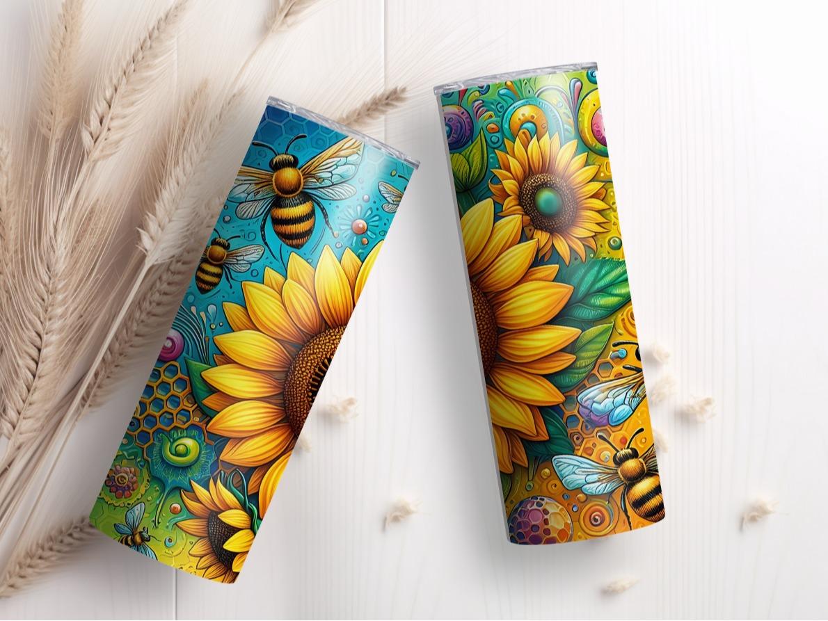 Bee Sunflower