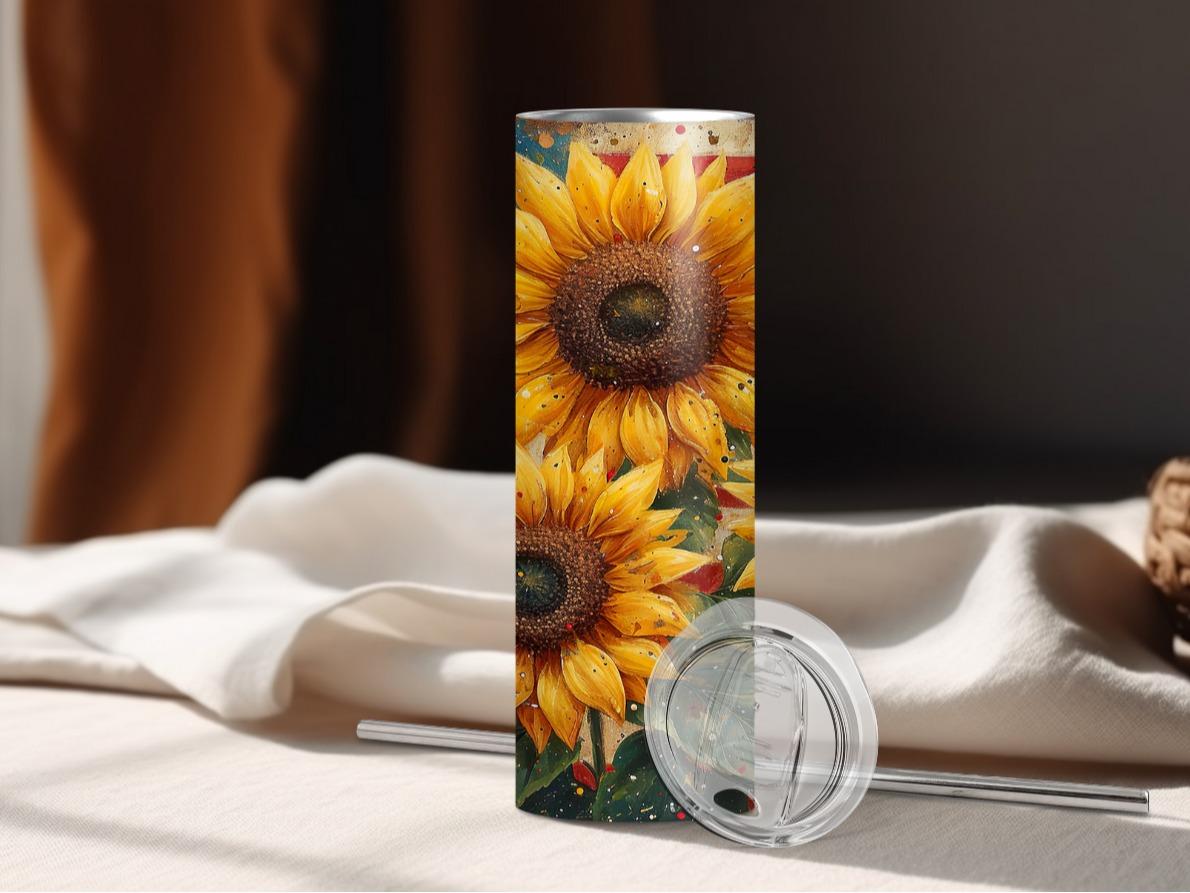 US Flag Sunflower