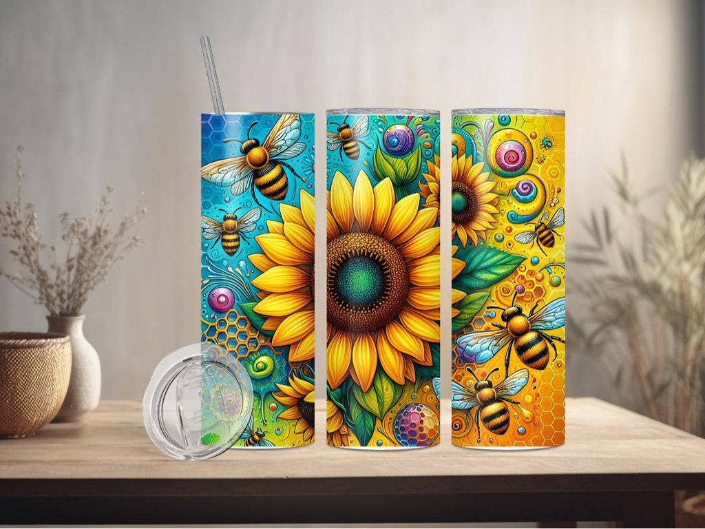 Bee Sunflower