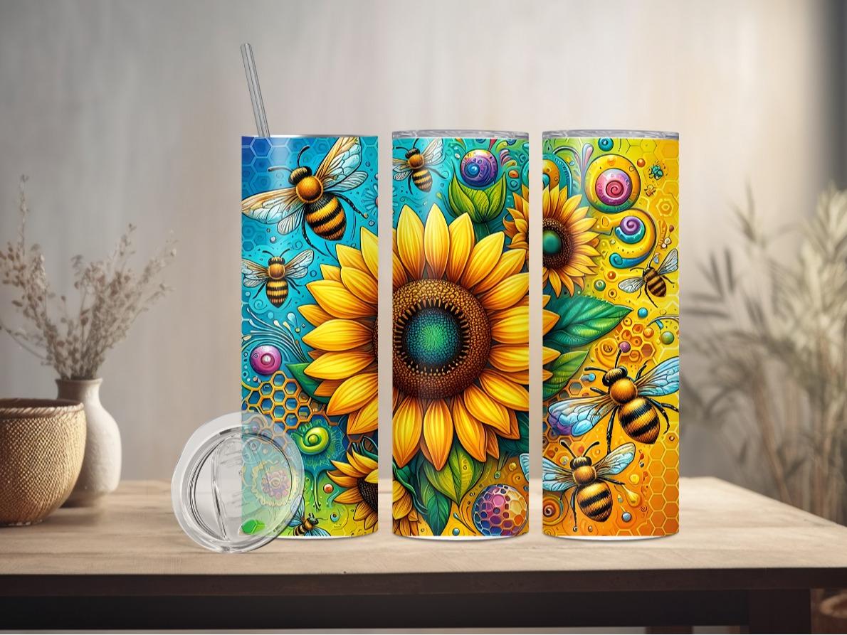 Bee Sunflower