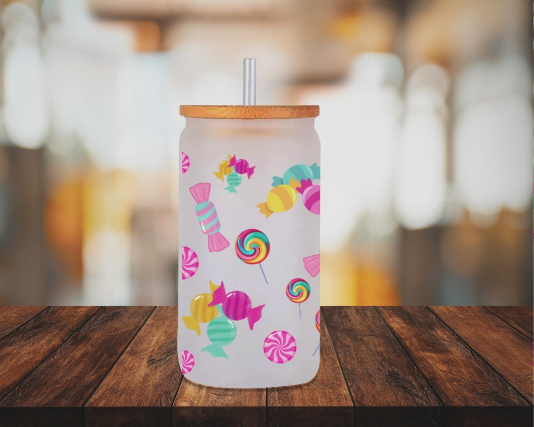 Candies Frosted Glass 16oz