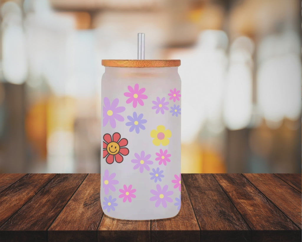 Good Vibes Frosted Glass 16oz