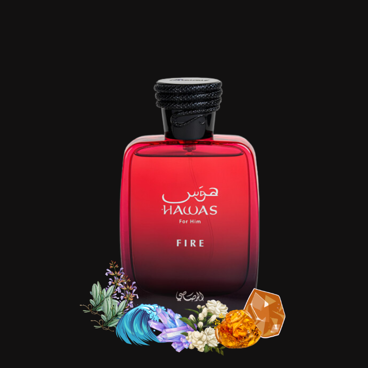 RASASI Hawas Fire Eau De Parfum Men Spray 100ML(3.4 Oz)