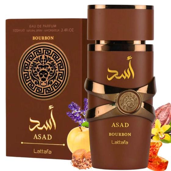 Asad Bourbon for Men- Eau de Parfum Spray, 3.4 Ounce / 100 ml