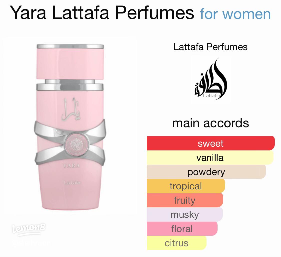 Lattafa Yara - Vanilla, Gourmand, Fruity, Floral - Eau de Parfum Long-Lasting Fragrance for Women, 3.40 Ounce / 100 ml